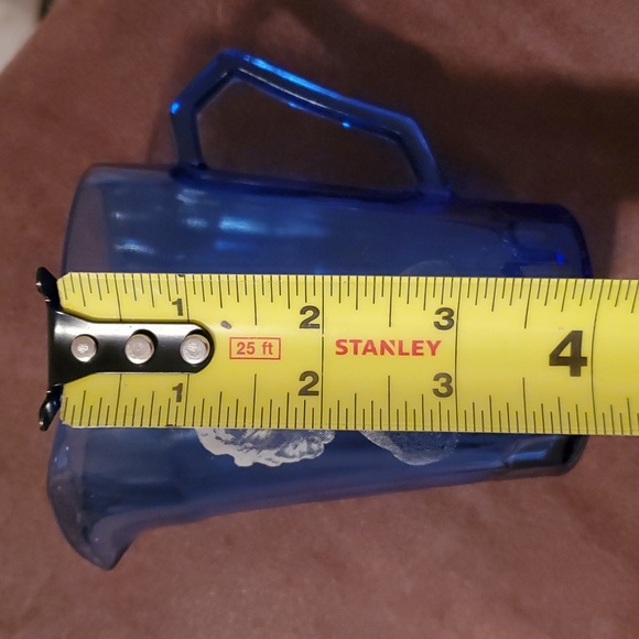 Antique 1930's Shirley Temple Hazel Atlas Cobalt Blue Depression Glass - Picture 5 of 8